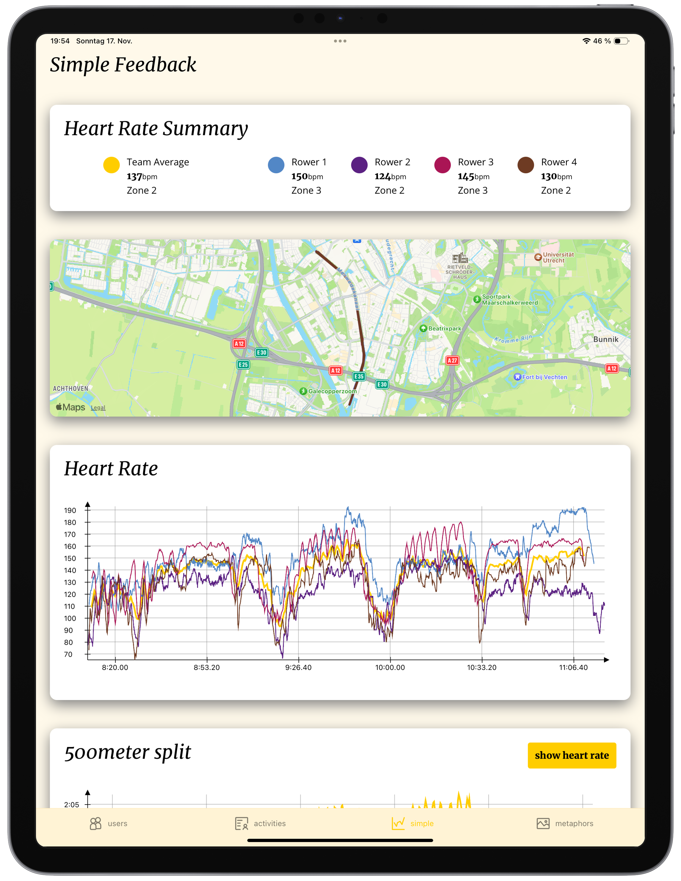 Master Project App Screenshot